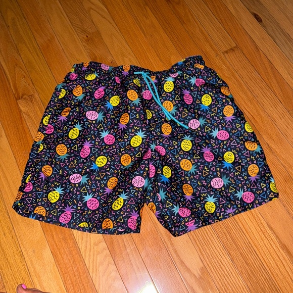 Broken Threads 80s/90s Theme Swim Trunks Shorts - Picture 1 of 4